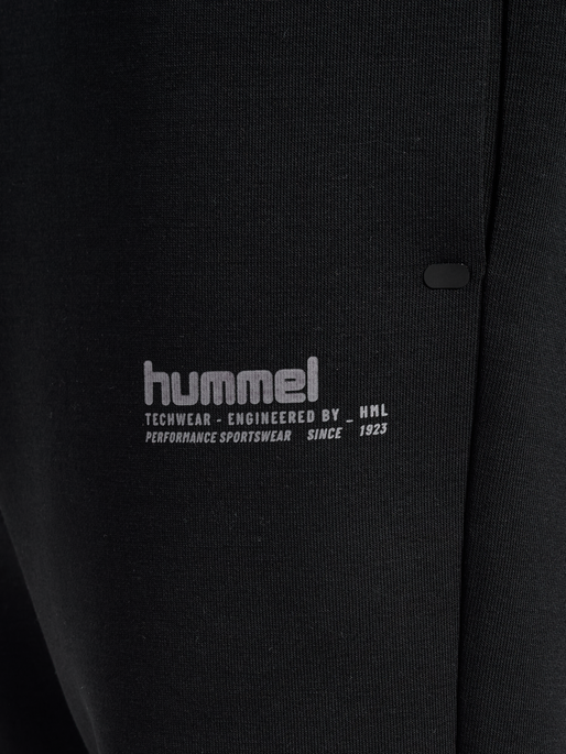 hmlJR TECH FLEECE PANTS, BLACK hmlJR TECH FLEECE PANTS, BLACK, packshot