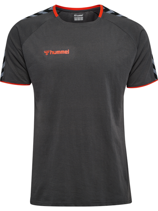 hmlAUTHENTIC TRAINING TEE, ASPHALT hmlAUTHENTIC TRAINING TEE, ASPHALT, packshot