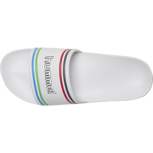 POOL SLIDE RETRO, WHITE/MULTICOLOR, packshot