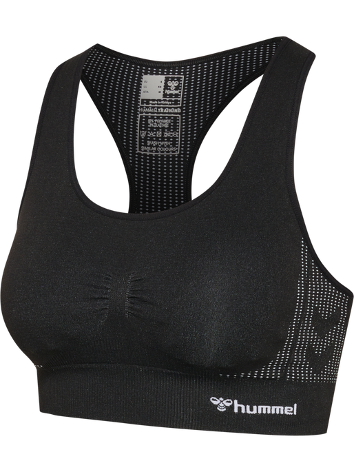 hmlMT SHAPING SEAMLESS PADDED BRA, BLACK hmlMT SHAPING SEAMLESS PADDED BRA, BLACK, packshot