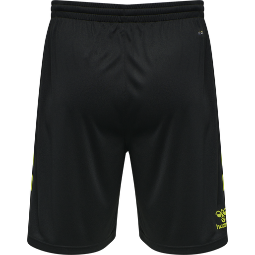 hmlCORE XK POLY SHORTS, BLACK/LIME POPSICLE hmlCORE XK POLY SHORTS, BLACK/LIME POPSICLE, packshot