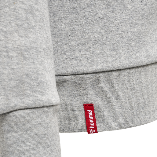 hmlRED HEAVY ZIP HOODIE WOMAN, GREY MELANGE hmlRED HEAVY ZIP HOODIE WOMAN, GREY MELANGE, packshot