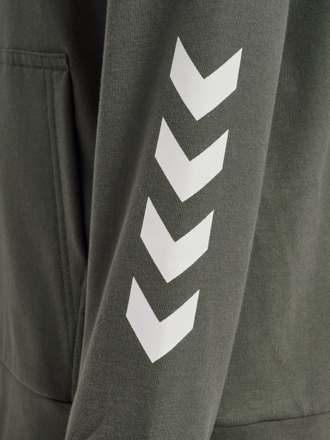 hmlJR REG LOGO HOODIE, CASTOR GRAY, packshot