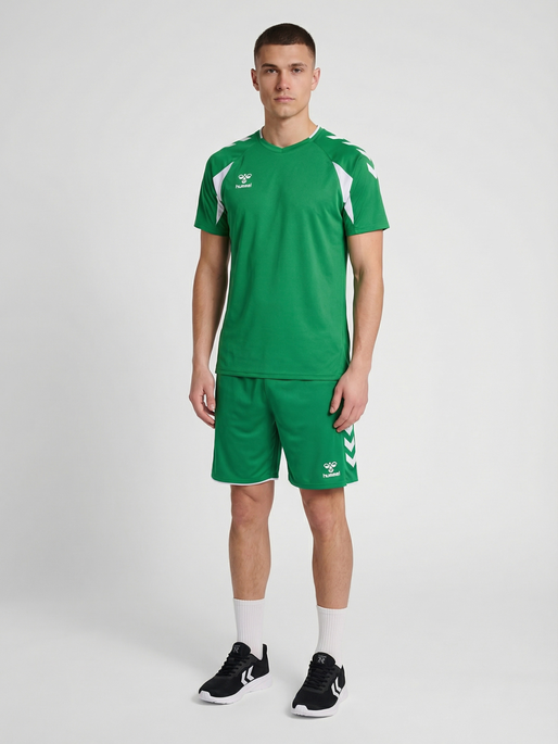 hmlCORE 2.0 JERSEY S/S, JELLY BEAN/WHITE, model