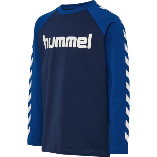 hmlBOYS T-SHIRT L/S, NAVY PEONY, packshot