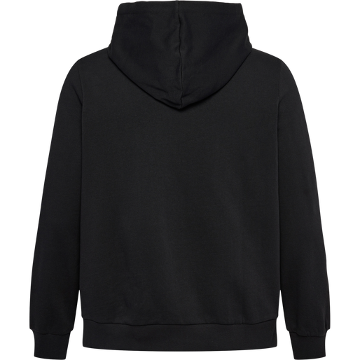 hmlLEGACY WO REGULAR HOODIE PLUS, BLACK hmlLEGACY WO REGULAR HOODIE PLUS, BLACK, packshot