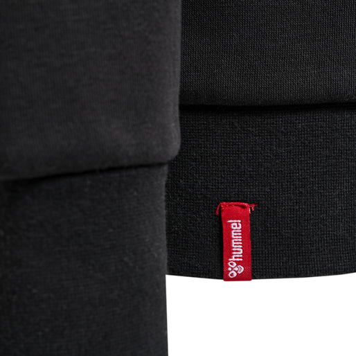 hmlRED HEAVY ZIP HOODIE WOMAN, BLACK, packshot