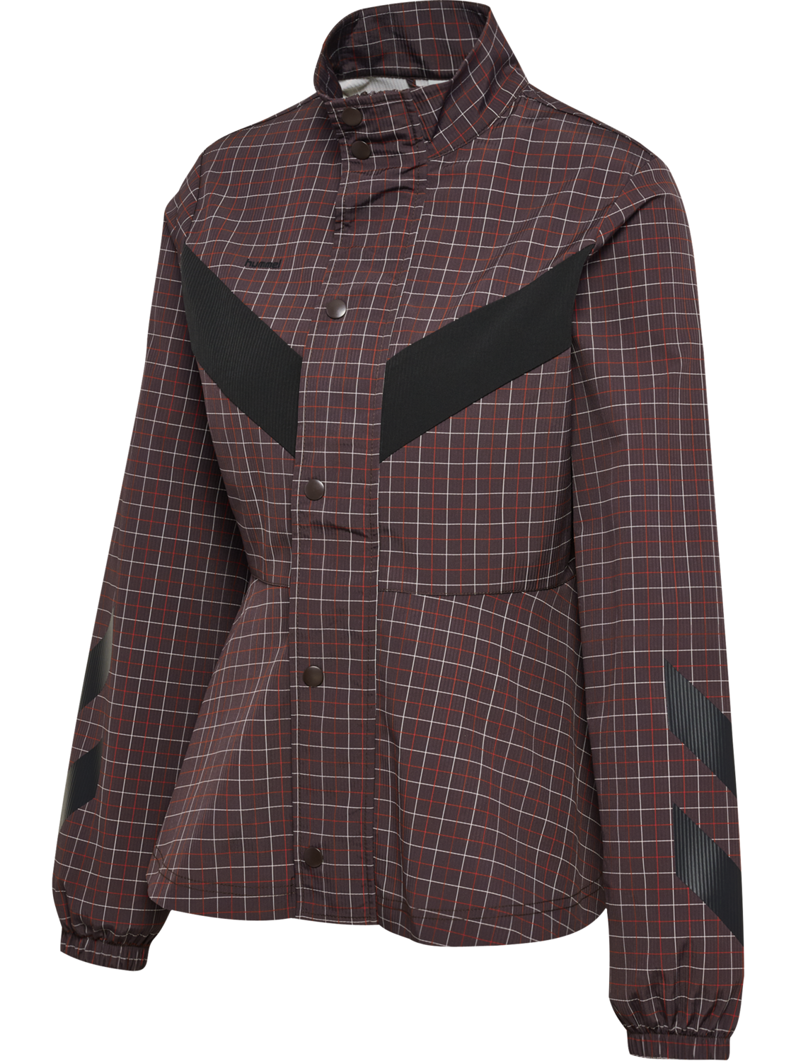 hmlI-D FUNNEL NECK CHECK JACKET, CHECKERS, packshot