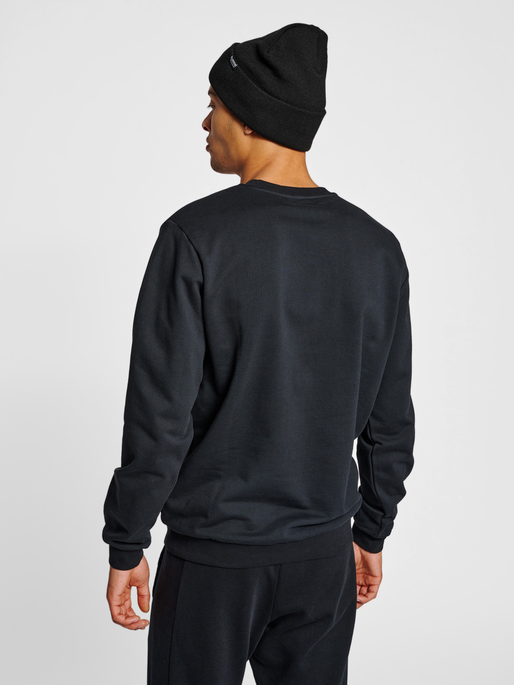 hmlLGC AUSTIN SWEATSHIRT, BLACK, model