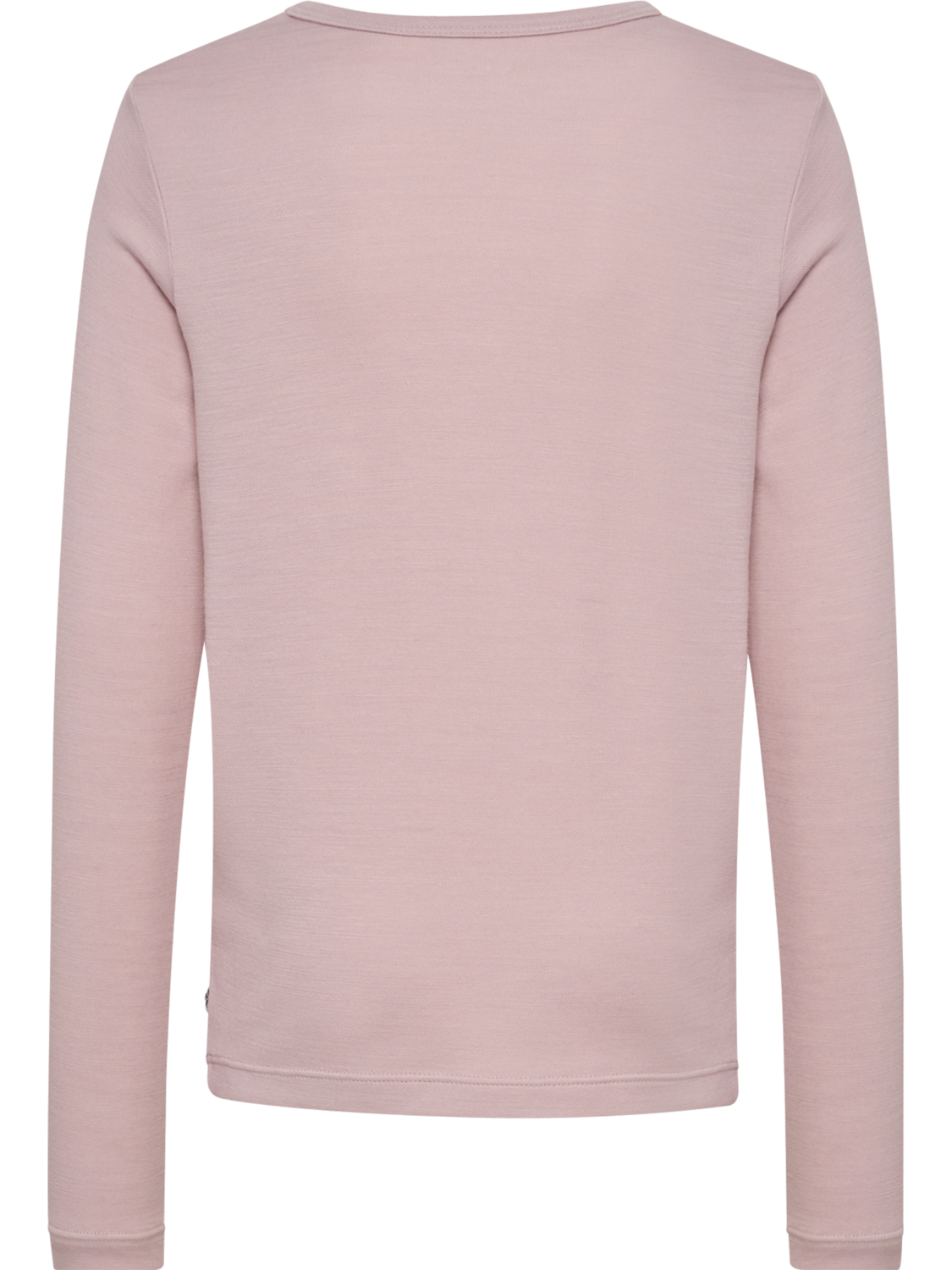 hmlJR WOOL T-SHIRT L/S, CLOUD GRAY, packshot