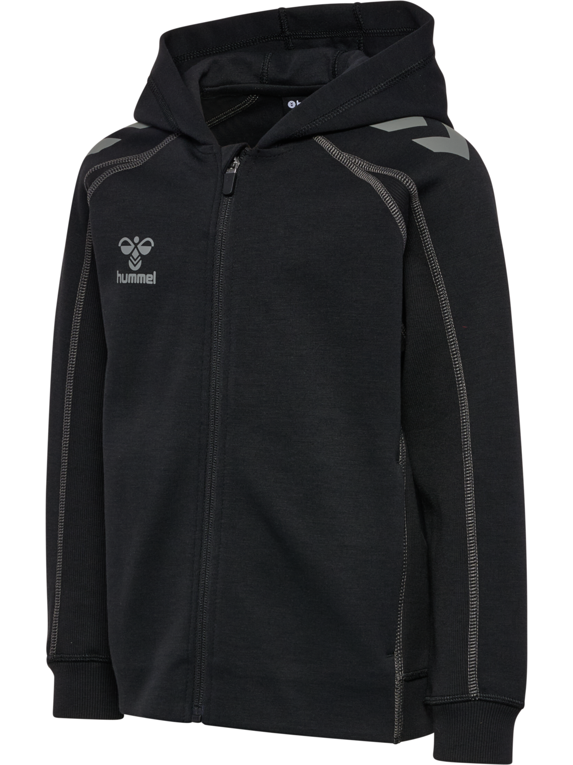 hmlMOVE 2.0 ZIP HOODIE KIDS, BLACK, packshot
