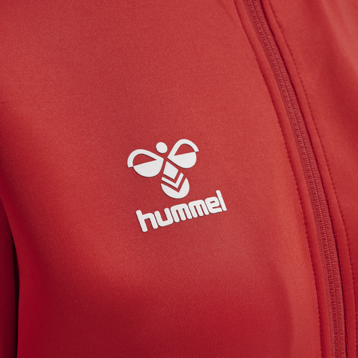 hmlCORE XK POLY ZIP SWEAT WOMAN, TRUE RED, packshot