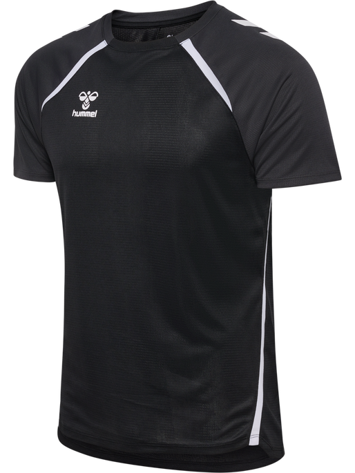 hmlLEAD 2.0 JERSEY S/S, BLACK/ASPHALT hmlLEAD 2.0 JERSEY S/S, BLACK/ASPHALT, packshot