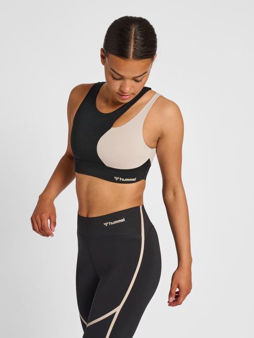 hmlMT RIGA SPORTS BRA, BLACK, model