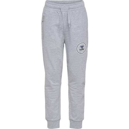 hmlMATH PANTS, LIGHT GREY MELANGE, packshot