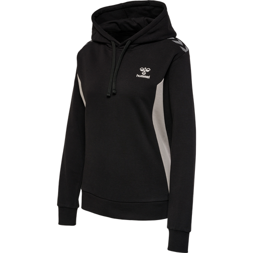 hmlSTALTIC COTTON HOODIE WOMAN, BLACK, packshot