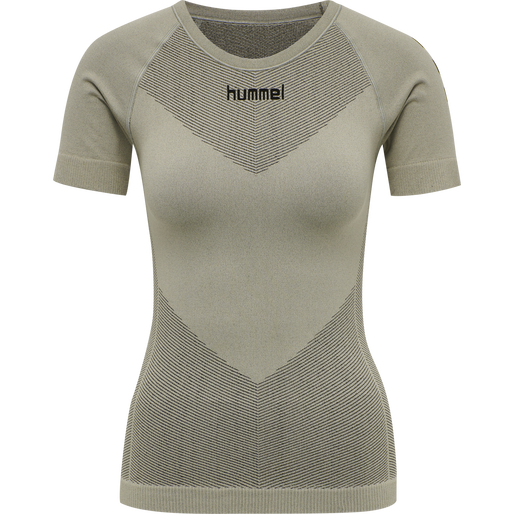 HUMMEL FIRST SEAMLESS JERSEY S/S WOMAN, LONDON FOG, packshot
