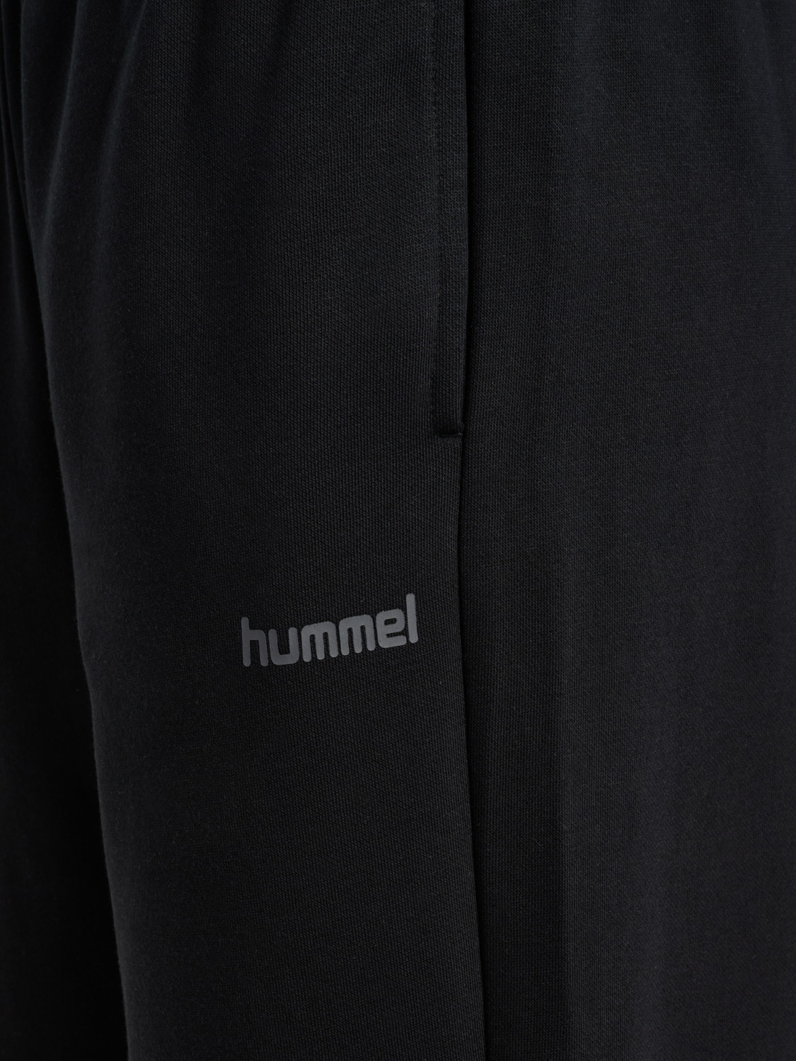 hmlKEEPER CHEVRON W WIDE SWEATPANT, BLACK, packshot