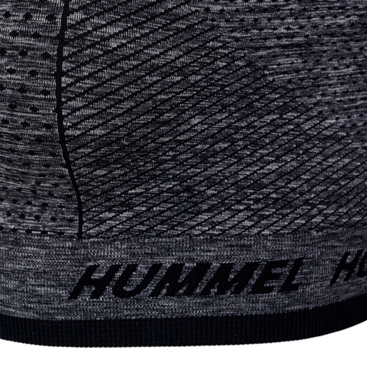 hmlTE CAMI SEAMLESS SPORTS TOP, BLACK MELANGE hmlTE CAMI SEAMLESS SPORTS TOP, BLACK MELANGE, packshot