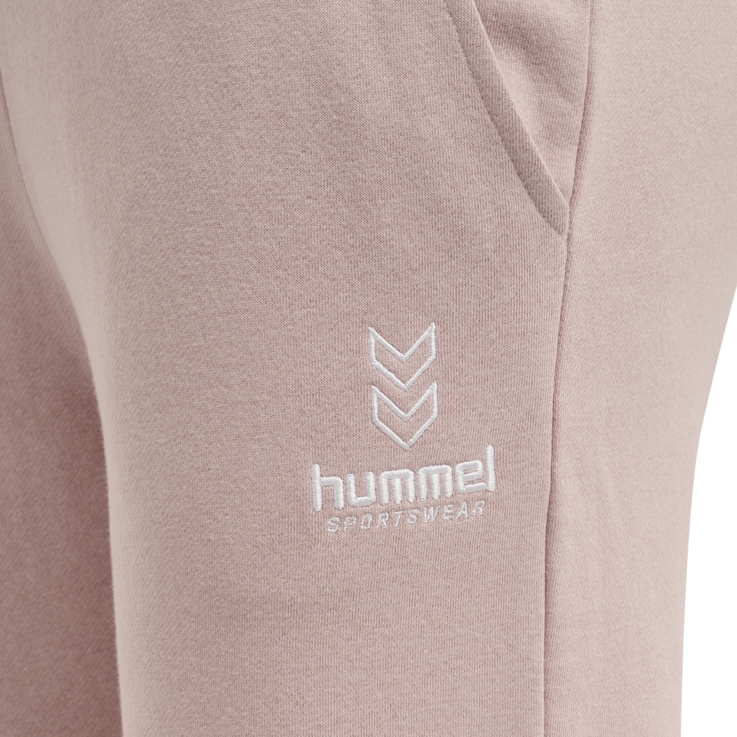 hmlOLIVIA REGULAR PANTS, CHALK PINK, packshot
