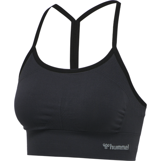 hmlTIFFY SEAMLESS SPORTS TOP, BLACK, packshot