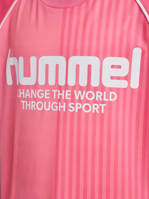 hmlMEXINE T-SHIRT S/S, GERANIUM PINK hmlMEXINE T-SHIRT S/S, GERANIUM PINK, packshot