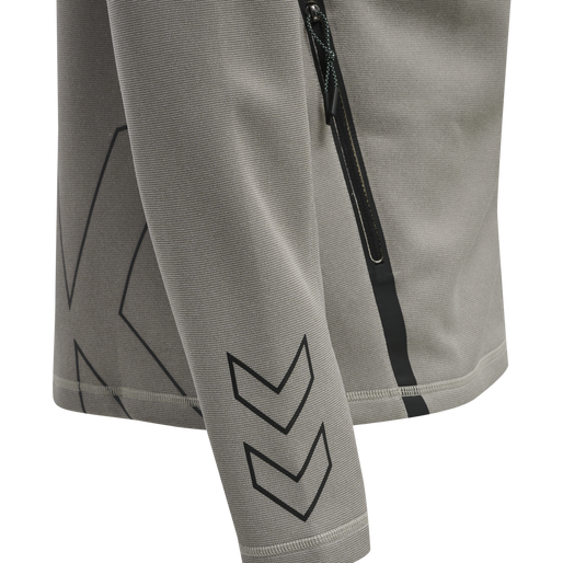 hmlCIMA XK ZIP JACKET, GREY MELANGE hmlCIMA XK ZIP JACKET, GREY MELANGE, packshot