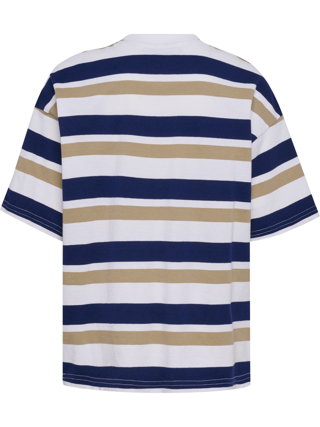 hmlJR SILLY S/S BOXY T-SHIRT STRIPE, MEDIEVAL BLUE, packshot