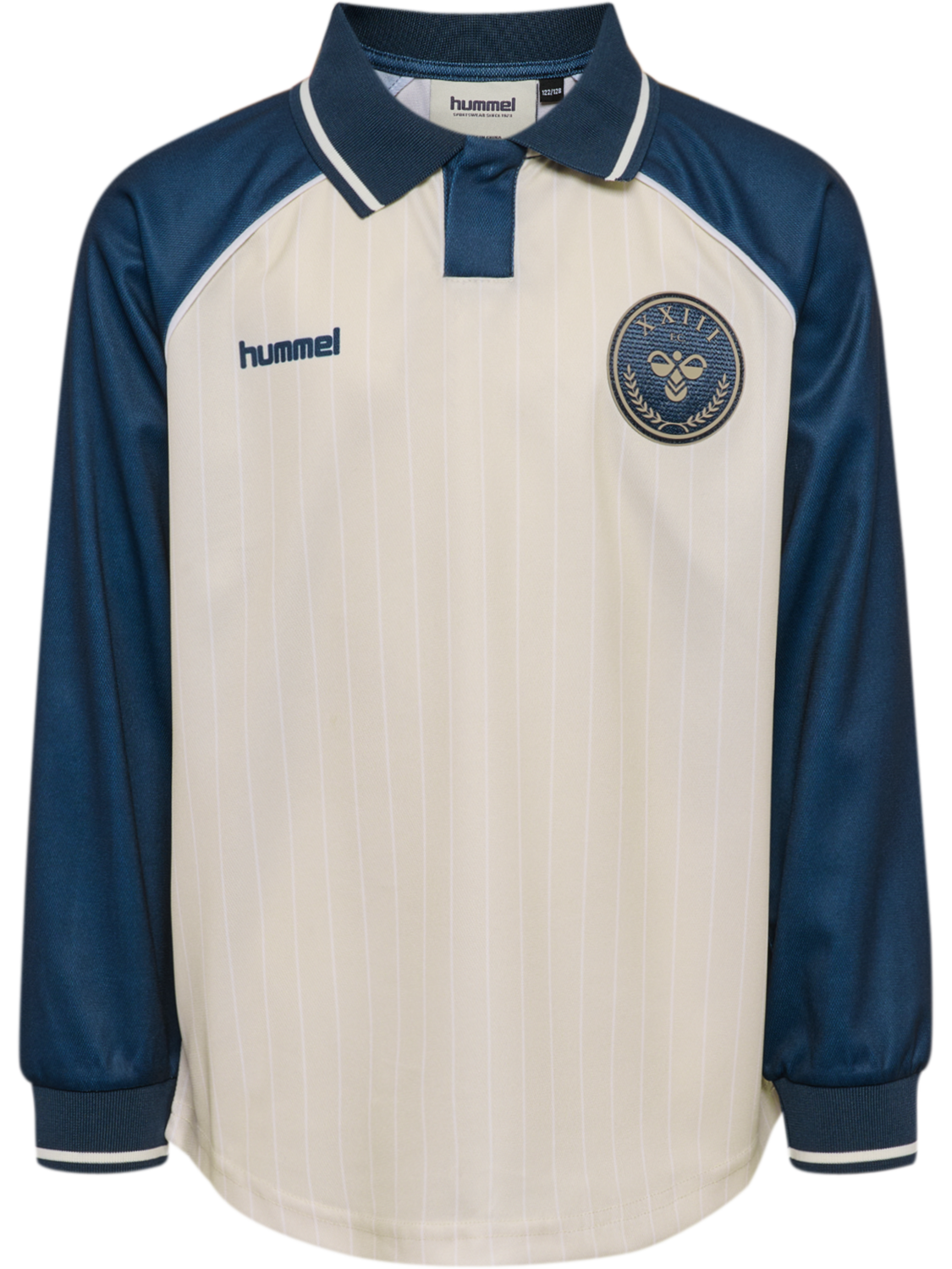 hmlJR LOOSE SOCCER JERSEY L/S, DRESS BLUES, packshot