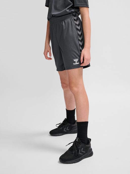 hmlAUTHENTIC PL SHORTS KIDS, ASPHALT, model