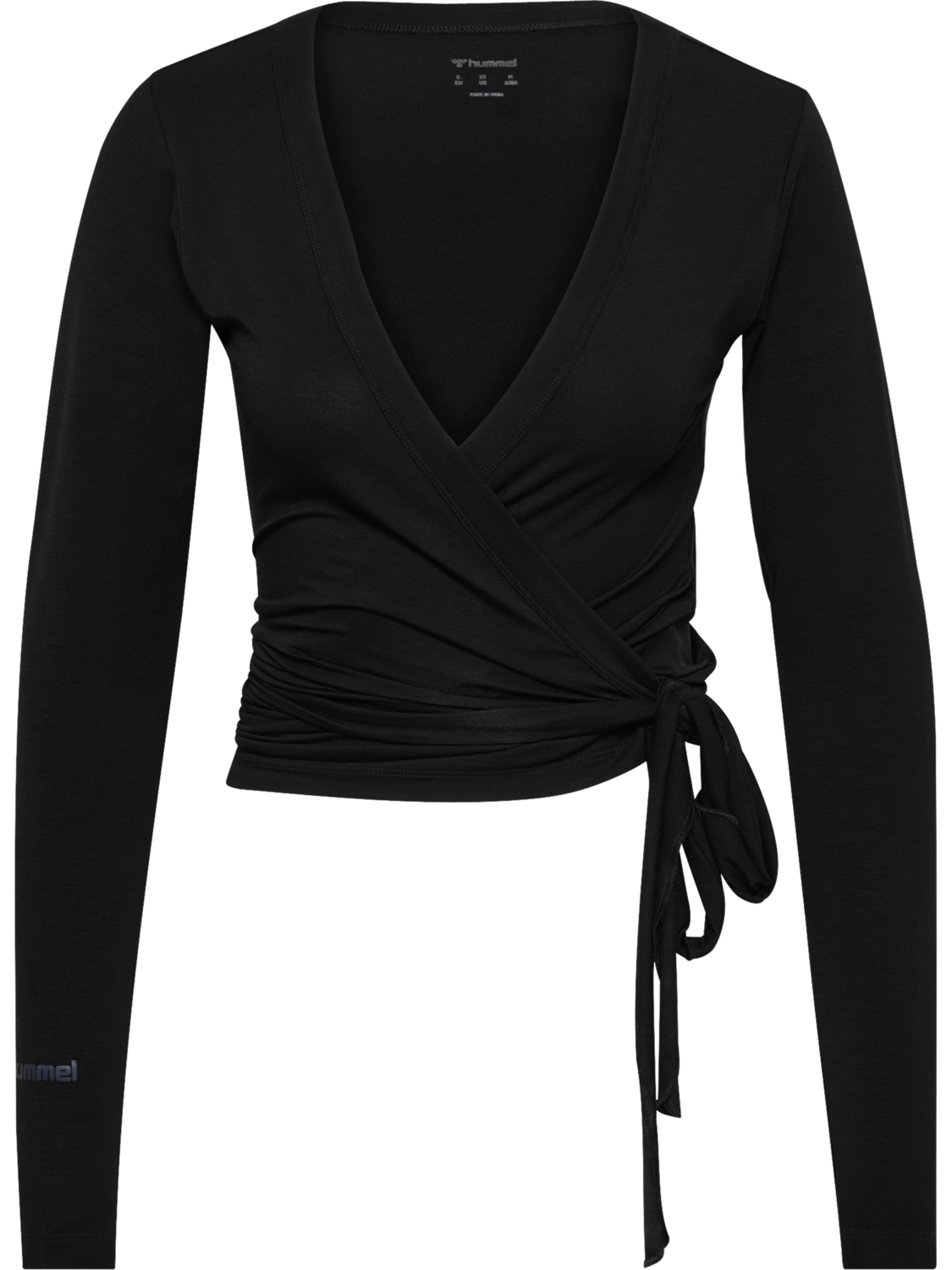 hmlSOFT WRAP BLOUSE, BLACK, packshot