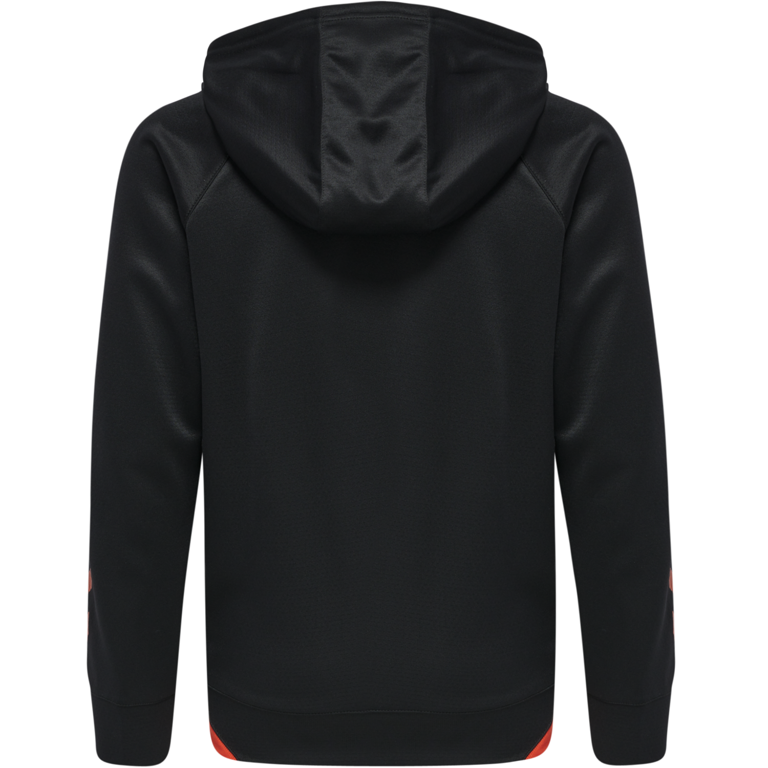 hmlGG12 ACTION ZIP HOODIE KIDS, BLACK/CHERRY TOMATO, packshot