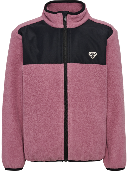 hmlJR FLEECE ZIP JACKET, DUSKY ORCHID, packshot