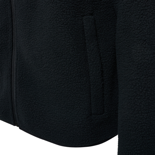 hmlLGC OLIVER FLEECE JACKET, BLACK, packshot