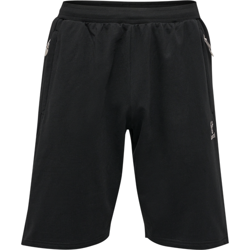 hmlMOVE GRID COTTON SHORTS, BLACK, packshot