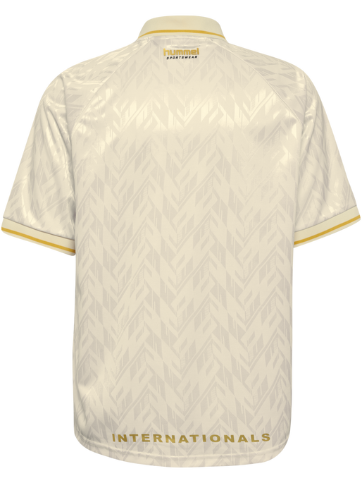 hmlLOOSE BAY SOCCER JERSEY S/S, BLANC DE BLANC hmlLOOSE BAY SOCCER JERSEY S/S, BLANC DE BLANC, packshot