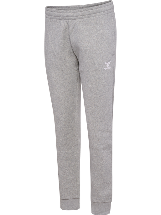 hmlMOVER COTTON CUFF PANTS WOMAN, GREY MELANGE, packshot