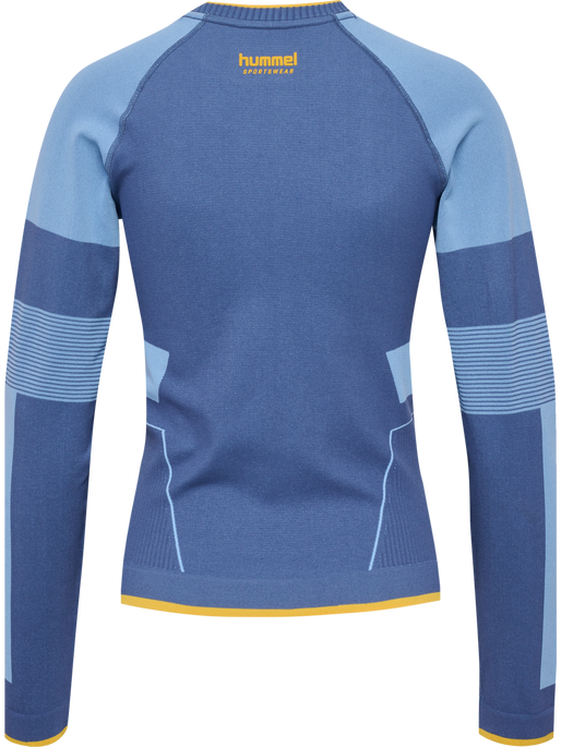 hmlSEAMLESS TEE LS, DUTCH BLUE hmlSEAMLESS TEE LS, DUTCH BLUE, packshot