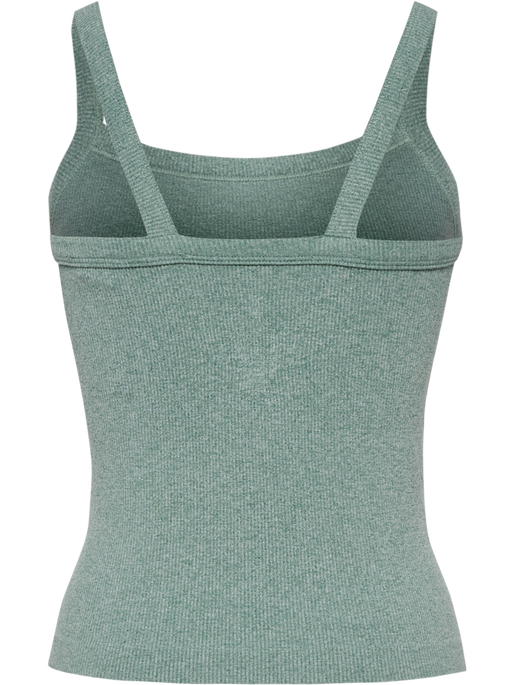 hmlYOGA SEAMLESS RIB TOP, CHINOIS GREEN MELANGE, packshot