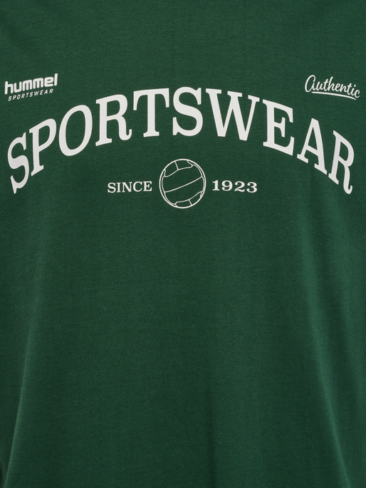 hmlLOOSE TEE S/S CLUB SPORTSWEAR, DARK GREEN, packshot