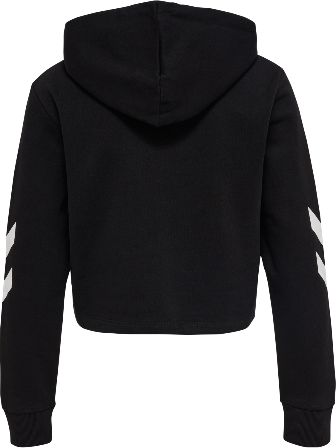 hmlLEGACY WOMAN CROPPED HOODIE, BLACK, packshot