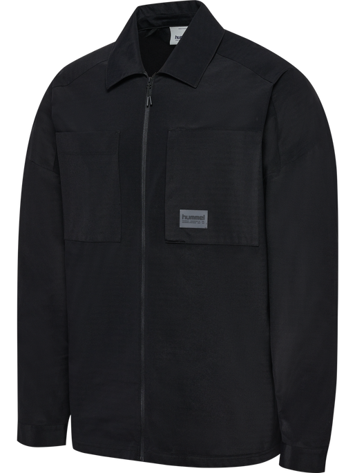 hmlSORONA LOOSE OVERSHIRT, BLACK, packshot