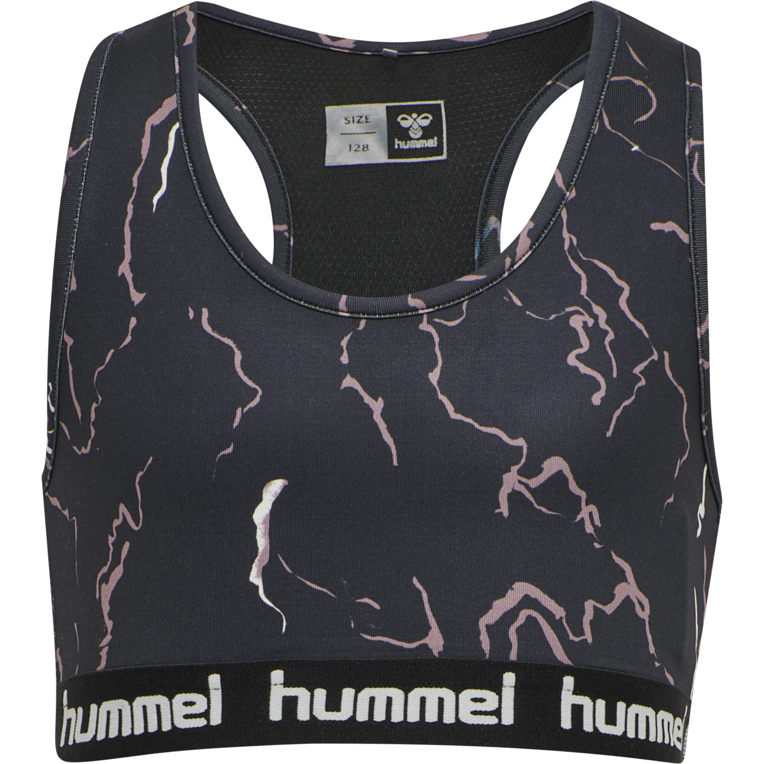 hmlMIMMI SPORTS TOP, CAVIAR/TWILIGHT MAUVE, packshot