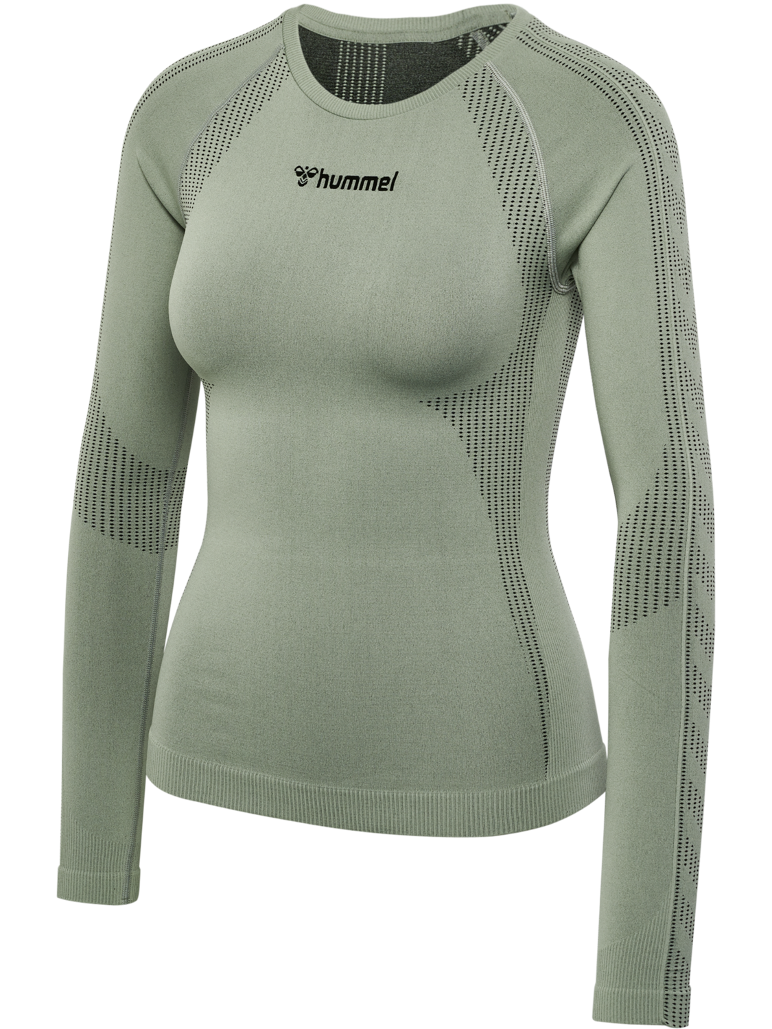 hmlMT SHAPING SEAMLESS T-SHIRT L/S, SEAGRASS, packshot