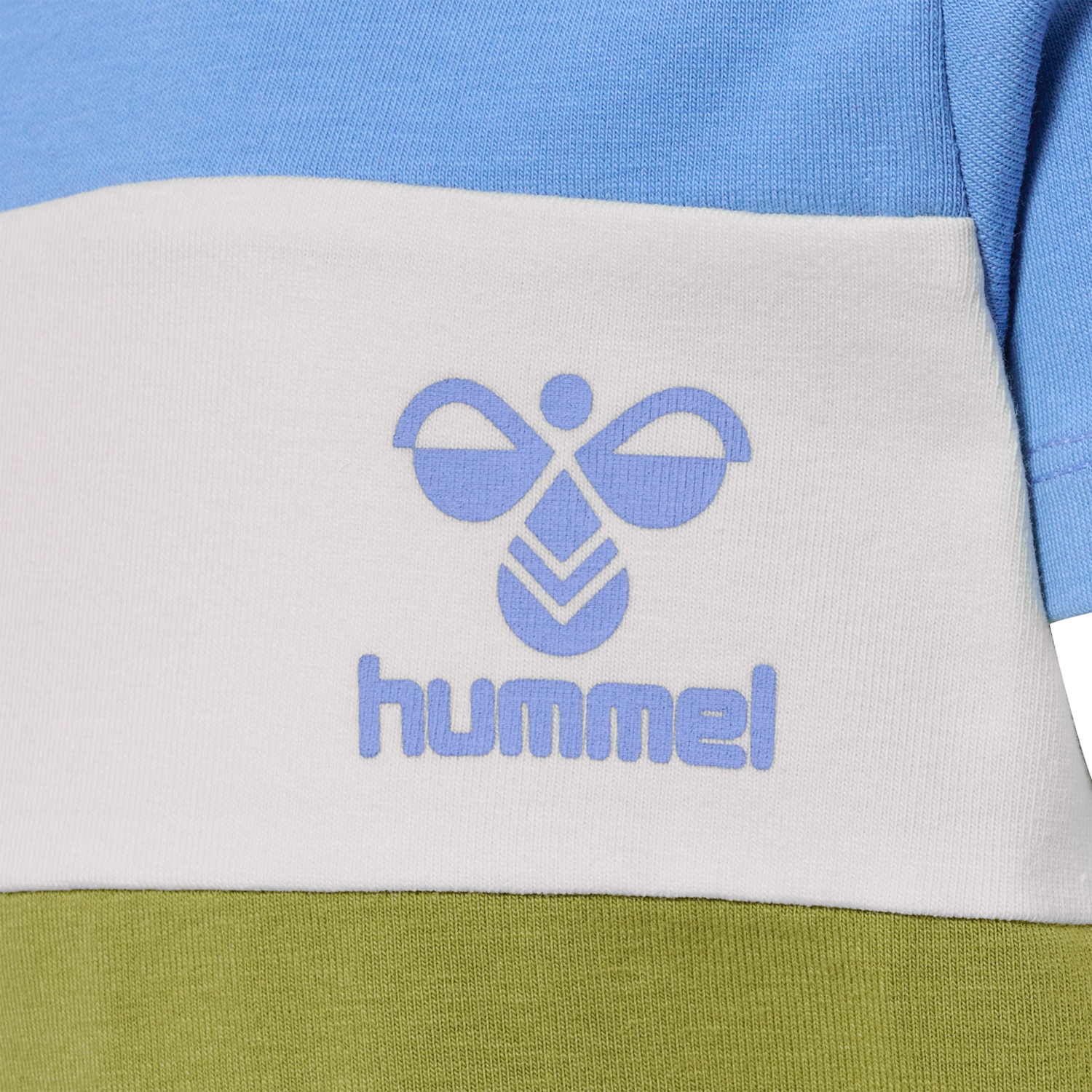 hmlGLAD BLOCK T-SHIRT S/S, SILVER LAKE BLUE, packshot