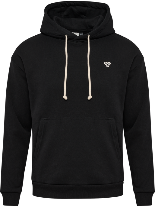 hmlLOOSE HOODIE BEE, BLACK, packshot