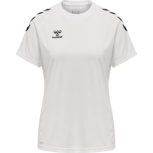 hmlCORE XK CORE POLY TEE  S/S WOMAN, WHITE hmlCORE XK CORE POLY TEE  S/S WOMAN, WHITE, packshot