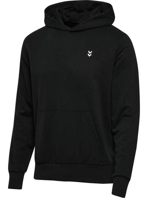 hmlPULSE SWEAT HOODIE, BLACK, packshot
