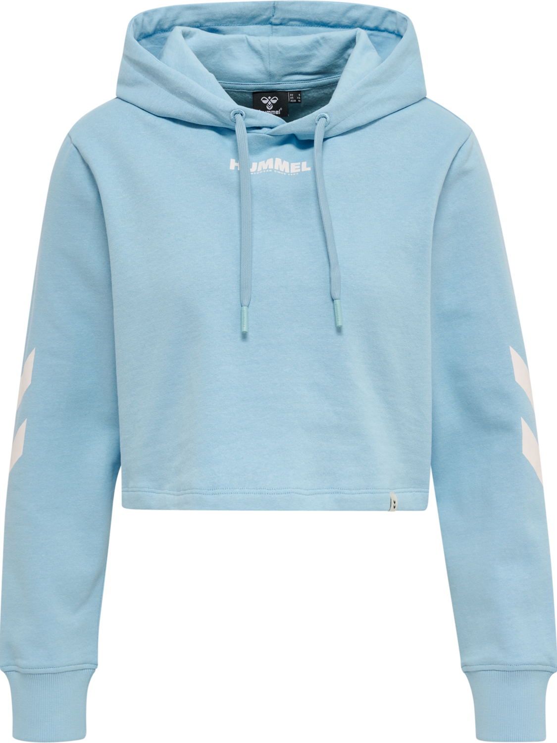 hmlLEGACY WOMAN CROPPED HOODIE, PLACID BLUE, packshot