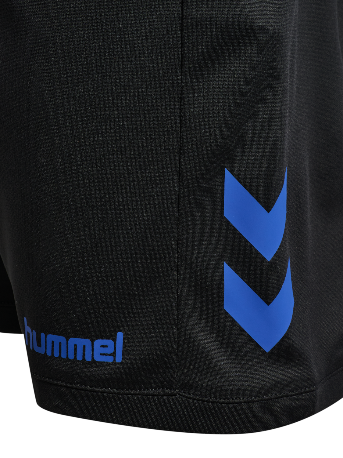 hmlBLAZE CLUB 26 POLY SHORTS KIDS, BLACK/BLUE, packshot
